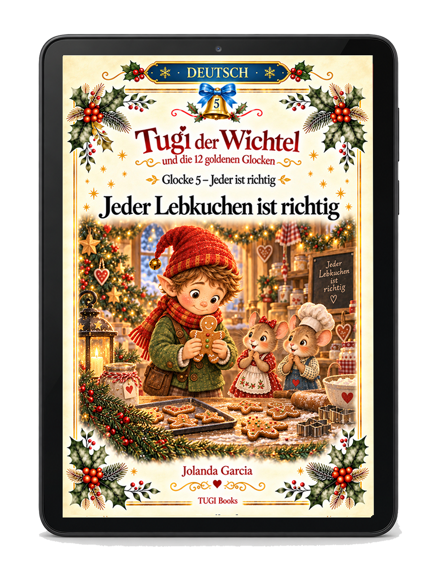 Glocke 5 – Jeder ist richtig: Jeder Lebkuchen ist richtig auf einem E-Reader