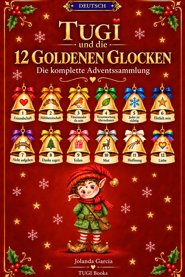 Tugi der Wichtel und die 12 goldenen Glocken — Die komplette Adventssammlung (Deutsch)