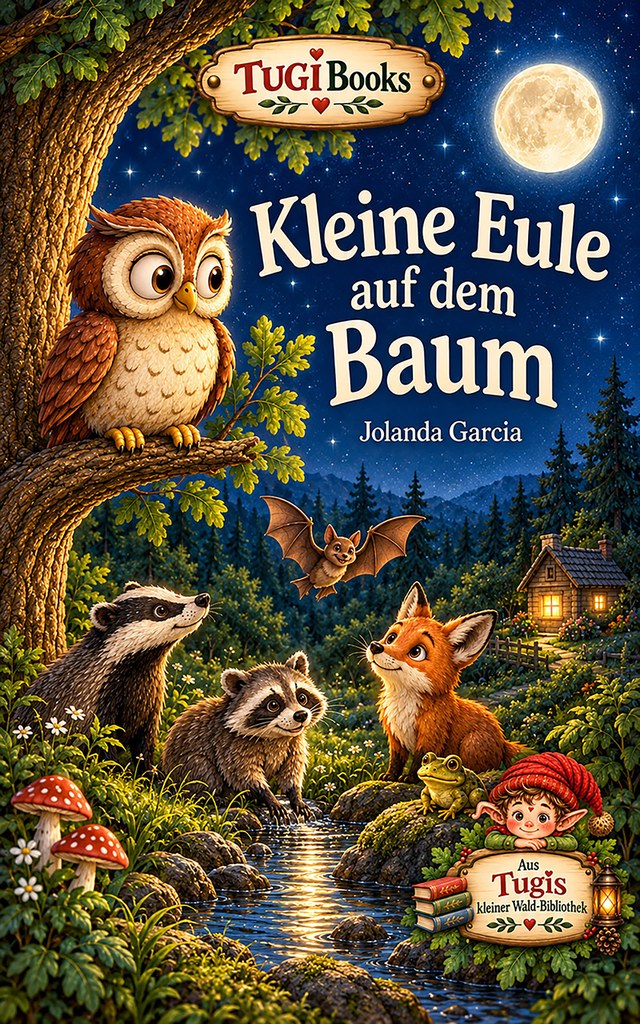 Kleine Eule auf dem Baum (Deutsch)