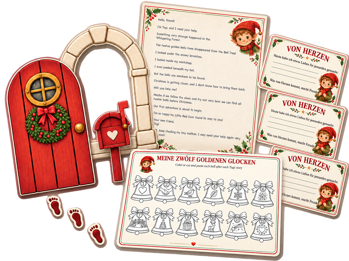 Vollständiges Starter-Set für die kleine rote Tür zum Ausdrucken