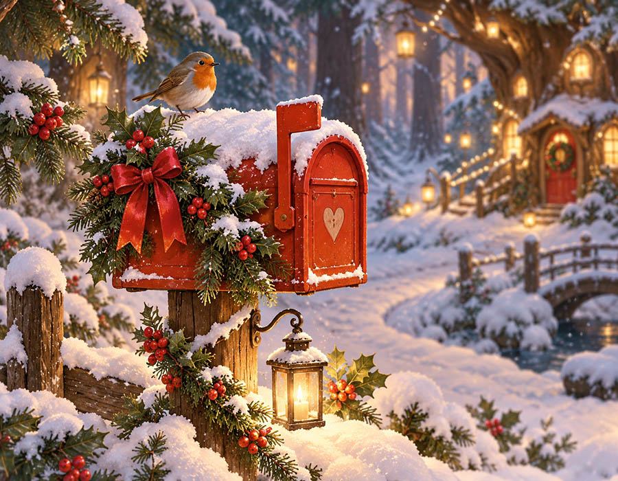 Tugi's red mailbox